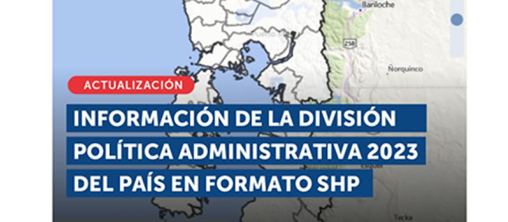 Actualización de la cartografía de División Política Administrativa en Chile