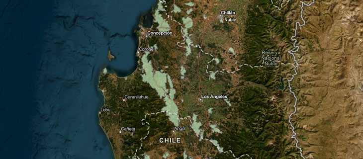 El Grupo de Trabajo Multisectorial de Emergencia de IDE Chile (GTM) trabaja con más de 40 instituciones en la coordinación de esfuerzos contra los incendios forestales