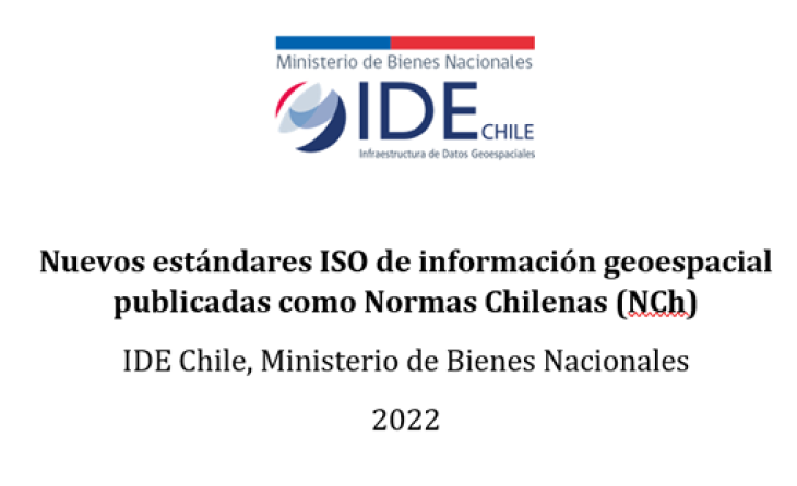 Nuevos estándares ISO de Información geoespacial publicadas como Normas Chilenas (NCh)