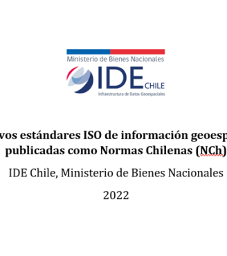 Nuevos estándares ISO de Información geoespacial publicadas como Normas Chilenas (NCh)