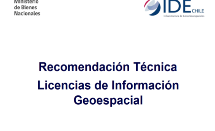 Recomendación Técnica - Licencias de Datos Geoespaciales