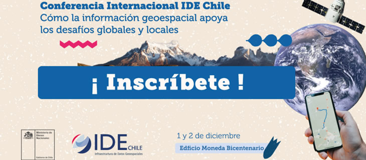 Realiza aquí tu inscripción en la Conferencia Internacional IDE Chile 2022