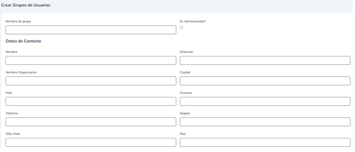 Administración de grupos de usuarios y sus accesos