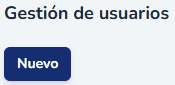 Botón Nuevo para crear un usuario