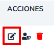 Acción Editar usuario en la columna de acciones